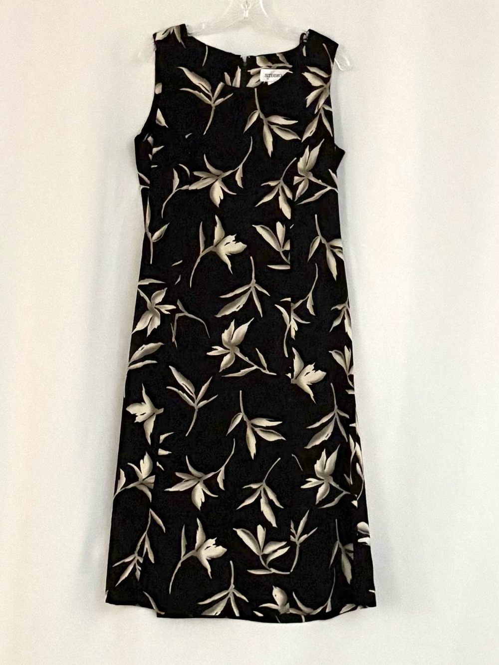 Studio 1 Black Maxi Dress with Cream Floral Print